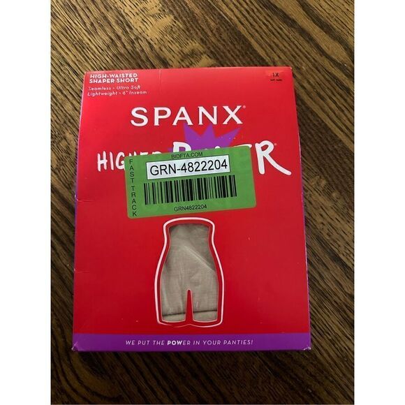 Spanx Tummy Control High-waisted Power Short nude 1X size - Picture 5 of 8